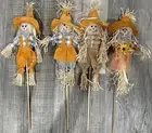 4 Pack Fall Harvest Scarecrow Decorations 17-18 Inch Scarecrows for Home Yard