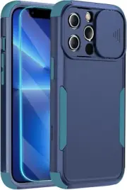 THMEIRA For iPhone 13 Pro Max Heavy Duty Protection Case, Navy Blue