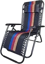 Zero Gravity Lounge Chair, Reclining Folding Chair, Zero Gravity Summer Lounge Chair, Convenient Casual Office Chair, Red White Striped-Stripe Outdoor Travel Chair Lounge Chair (Color : D) Comfortable