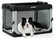 36 Inch Collapsible Dog Crate for Large Dogs - Portable Dog Travel Crate Soft...