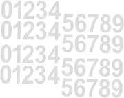 AUTSUPPL 4Sets Reflective Mailbox Numbers Stickers of Self Adhesive Decals for Easy Identification of Address Wheelie Bin Numbers Outdoor Use Durable