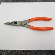 Snap-on Tools USA 9" ORANGE Needle Nose Pliers w/Cutter & Side Fastener 196ANCF