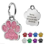 CUSTOM DOG TAG ENGRAVED PET DOG COLLAR ACCESSORIES PERSONALI