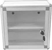 NULYLU Emergency Medicine Storage Wall Mounted First Aid Box Lockable Medicine Organizer for Home Outdoor Capacity Medication Storage for First Aid Kit
