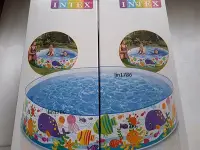 在飛比找Yahoo!奇摩拍賣優惠-INTEX56452 原廠 海濱硬膠水池183*38cm夏天