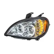 1996-2018 Freightliner Columbia LED Projection Headlight - Chrome - Driver
