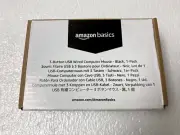 AmazonBasics 3-Button Wired USB Computer Mouse (NIB)