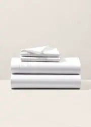 Ralph Lauren Rl Organic Handkerchief Queen Flat Sheet $215 Studio White