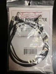 Voodoo Lab Pedal Power Cable PPBAR RS24 , 2.1mm Straight And 2.1mm RA 24" Ea