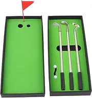 KOSDFOGE 3PCS Mini Golf Clubs Ball Point Pen Set, Golf Pen Gifts for Men Women Adults Unique Christmas Stocking Stuffers, with Balls Flag Stationery Decorations, Boyfriend Birthday Gifts