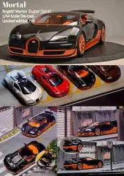 1/64 Bugatti Veyron Super Sport Diecast Car Models Toys Gifts Collection Mortal