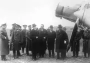 Tomas Masaryk Czechoslovak Statesman On An Airfield About 1930 OLD PHOTO