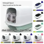Fully Enclosed Semi Closed Spatter-proof Large Space Cat Litter Box Pet Toilet