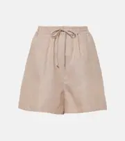 [Loro Piana] Loro Piana Perth linen shorts AU 16 beige