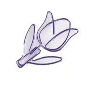 12pcs/box Purple Paper Clip Tulip Shaped Bookmark Stationery for DIY Diary Album Office Student Marking Clips