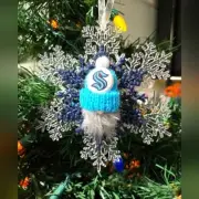 Seattle Kraken Gnome Ornament NHL Hockey Souvenir Christmas Holiday OOAK