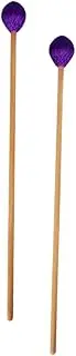 Abaodam 2pcs Professional Marimba Hammers Durable Xylophone Mallets Comfortable Grip for Beginners Professionals Percussion Instrument Accessory