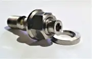 M8X1.25 MANIFOLD STUD NUT AND WASHER SET FLANGE HEX NUT