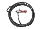 Targus DEFCON PA410S-25 Cable Lock For Notebook - TAA Compliant - 1.98 m (4.06 mm Dia) Cable - 4-digit - Patented T-bar/Combination Lock - Black - -