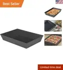 10x14 Inch Hard-Anodized Detroit Style Pizza Pan - Oven Safe & Easy Clean