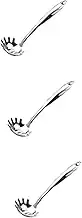 Ciieeo 1PC Stainless Steel Pasta Spoon Heat Resistant Cooking Utensil with Hollow Handle for Comfortable Use Easy Clean Kitchen Gadget for Non Stick Cookware and Dishwasher Safe