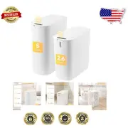 Elegant Touchless Trash Bin - 2.6 Gal Motion Sensor, Perfect for Small Spaces