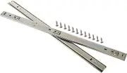 HOUDERCO Quiet Operation Ball Bearing Drawer Slides Full Extension Side Mount Rails Heavy Duty Construction for Tool Box Keyboard