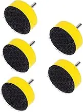 BUGUUYO 5pcs Grinding Disc Handheld Sanding Disc Portable Sanding Discs Sanding Polishing Pads Metal Grinding Tool Grinder Attachment Round Sanding Hand Sanders Stainless Steel Yellow