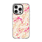 iPhone 16 Pro Clear Case MagSafe Compatible Preppy Palms