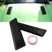 2pc Car Hood Scoop Styling Air Vent Trim Louver Air Flow Decor Bonnet Vent Cover