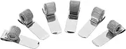 TEHAUX Stainless Steel Single Hole Pen Holder Notebook Pen Clip Journal Clip Pencil Holder for Notebook Portable