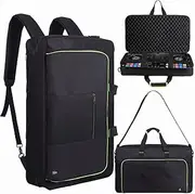 Timoxi DJ Controller Case for DDJ-FLX4/ 200//400/SR2/REV1 Numark Party Mix 2/FX With Thick EVA Padding, Adjustable Shoulder Strap,Fits Up to 15.6" Laptops (Bright Green, 22.5"x14.4"x4.7")