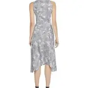 Rachel Roy Giles Plaid Dress Women's Size 12 Multicolor Floral Asymmetrical NEW