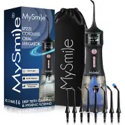 MySmile LP221 Portable Cordless Water Flosser UVC Sterilizable Oral Irrigator