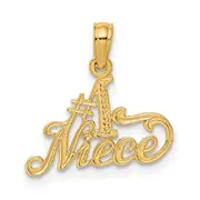 14K Yellow Gold #1 Niece Charm