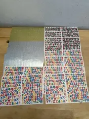 Huge Lot of 15 Creative Memories ABC /123 Mini Alphabet Sticker Sheets Complete