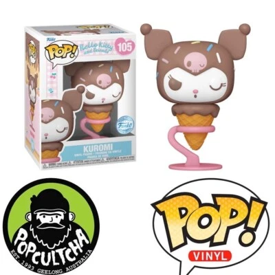 Hello Kitty and Friends - Kuromi as Ice Cream Cone Pop! Vinyl Figure "New"