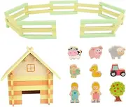 ibasenice Set of Farm Animals Toys Educational Plaything for Boys and Girls Realistic Simulated Animal Models Role-Playing Toy