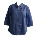 woman’s Port Authority size medium light blue basic button down top