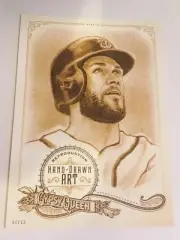 2017 Topps Gypsy Queen Portrait Art 5x7 Bryce Harper Nationals BH2 07/10 Gold