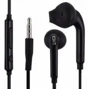 5 Pair Sport Headphones with Mic 3.5mm In-Ear Wired Earphone Earbuds Stereo Headphones Universal for Phone Black