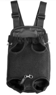 Legs Out Front-Facing Dog Carrier Hands-Free Adjustable Pet Backpack Carrier