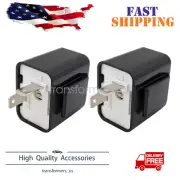2 x Adjustable LED Flasher Relay Turn signal Blinker Light for Motorcycle 2Pin (for: Suzuki)