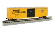 Bachmann HO ACF 50' 5077 Boxcar +FRED Railbox RBOX #32411 14901