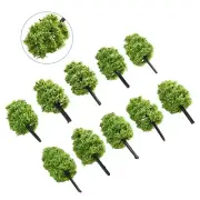 Handmade Miniature Model Trees for Building Model and Toy Model Pack of 10