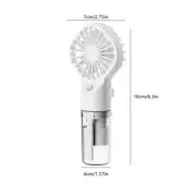 Handheld Mini Air Conditioner USB Rechargeable Portable Humidifier Mist Cooler C