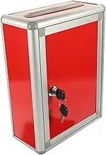 SOPOTUTU Wall Mount Mailbox Locking Letter Box for Office Complaints Suggestions Sturdy Design for Home Business Use Compact Wall Mounted Mail Case