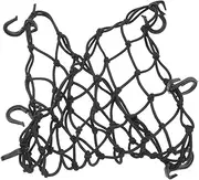 GRIRIW Car Cargo Net with Hooks Adjustable Fuel Tank Mesh Storage for Motorcycles and Cars Durable Elastic Design for Convenient Organization and Easy Loading