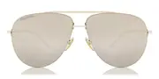 Balenciaga BB0013S 012 Men's Sunglasses Gold Size 64