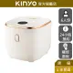 【KINYO】3L多功能微電腦電子鍋 (MEP)六人份 不沾塗層 厚釜內鍋 24小時預約 自動保溫 煮飯 煲湯